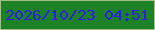 文字の大きさ：1、枠の色：a3bf89、背景の色：1d8125、文字の色：2a20e4 無料ブログパーツのブログ時計
