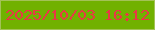 文字の大きさ：4、枠の色：a3c257、背景の色：71b100、文字の色：e83846 無料ブログパーツのブログ時計