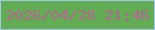 文字の大きさ：4、枠の色：a3c8ea、背景の色：62ac53、文字の色：b56793 無料ブログパーツのブログ時計