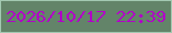 文字の大きさ：2、枠の色：a3c9b1、背景の色：638469、文字の色：b202c8 無料ブログパーツのブログ時計
