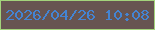 文字の大きさ：3、枠の色：a3d37b、背景の色：675451、文字の色：4484d3 無料ブログパーツのブログ時計