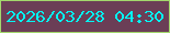 文字の大きさ：2、枠の色：a3d86d、背景の色：6b3e56、文字の色：00f7f4 無料ブログパーツのブログ時計