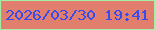文字の大きさ：5、枠の色：a3eda4、背景の色：e17e6e、文字の色：374bef 無料ブログパーツのブログ時計