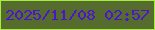 文字の大きさ：4、枠の色：a3ef39、背景の色：566c2e、文字の色：4a15cd 無料ブログパーツのブログ時計