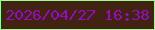 文字の大きさ：5、枠の色：a3f999、背景の色：422311、文字の色：960ac0 無料ブログパーツのブログ時計