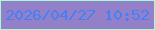 文字の大きさ：5、枠の色：a3fdd3、背景の色：9380c8、文字の色：4480f5 無料ブログパーツのブログ時計