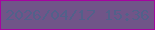 文字の大きさ：5、枠の色：a4059f、背景の色：705588、文字の色：52618a 無料ブログパーツのブログ時計