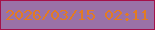 文字の大きさ：1、枠の色：a4114a、背景の色：9a72a7、文字の色：e27b23 無料ブログパーツのブログ時計