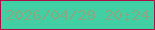文字の大きさ：4、枠の色：a41243、背景の色：42cfa3、文字の色：86a984 無料ブログパーツのブログ時計