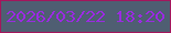 文字の大きさ：5、枠の色：a4165d、背景の色：4f5e72、文字の色：992cdf 無料ブログパーツのブログ時計