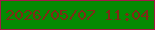 文字の大きさ：2、枠の色：a41846、背景の色：058a02、文字の色：7f2a16 無料ブログパーツのブログ時計