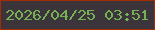 文字の大きさ：4、枠の色：a42c01、背景の色：3b343a、文字の色：76b155 無料ブログパーツのブログ時計