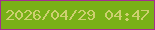 文字の大きさ：1、枠の色：a42e90、背景の色：79b017、文字の色：cdd070 無料ブログパーツのブログ時計