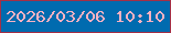文字の大きさ：3、枠の色：a42f46、背景の色：006baf、文字の色：f9b2c2 無料ブログパーツのブログ時計