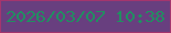 文字の大きさ：5、枠の色：a4356d、背景の色：683f7f、文字の色：218e61 無料ブログパーツのブログ時計