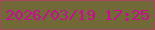 文字の大きさ：1、枠の色：a44861、背景の色：716936、文字の色：cb0a94 無料ブログパーツのブログ時計
