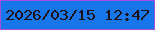 文字の大きさ：2、枠の色：a44dde、背景の色：1776e9、文字の色：201116 無料ブログパーツのブログ時計
