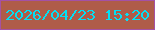 文字の大きさ：5、枠の色：a451a5、背景の色：af5c49、文字の色：02e0f5 無料ブログパーツのブログ時計