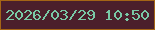 文字の大きさ：4、枠の色：a46515、背景の色：4b1f2b、文字の色：79c9a6 無料ブログパーツのブログ時計