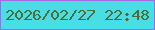 文字の大きさ：4、枠の色：a468e8、背景の色：47dee6、文字の色：526b34 無料ブログパーツのブログ時計