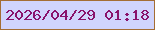 文字の大きさ：5、枠の色：a46d34、背景の色：d0d4fd、文字の色：89126c 無料ブログパーツのブログ時計