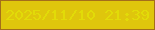 文字の大きさ：2、枠の色：a46e1a、背景の色：dfc60c、文字の色：e2db08 無料ブログパーツのブログ時計