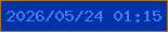 文字の大きさ：2、枠の色：a47727、背景の色：0331a8、文字の色：4a7cf8 無料ブログパーツのブログ時計