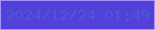 文字の大きさ：2、枠の色：a494fc、背景の色：5241d8、文字の色：4a57d7 無料ブログパーツのブログ時計