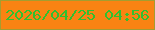 文字の大きさ：4、枠の色：a49d30、背景の色：f98313、文字の色：30c030 無料ブログパーツのブログ時計