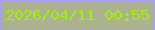 文字の大きさ：1、枠の色：a49efa、背景の色：acb28d、文字の色：a1f20a 無料ブログパーツのブログ時計