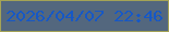 文字の大きさ：3、枠の色：a4a356、背景の色：53677e、文字の色：1658c6 無料ブログパーツのブログ時計