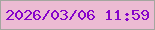 文字の大きさ：2、枠の色：a4a69f、背景の色：ecbbd3、文字の色：8703ca 無料ブログパーツのブログ時計