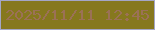文字の大きさ：3、枠の色：a4a6c7、背景の色：86781e、文字の色：9b7156 無料ブログパーツのブログ時計
