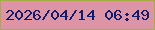 文字の大きさ：1、枠の色：a4ab49、背景の色：dd94a5、文字の色：101d70 無料ブログパーツのブログ時計