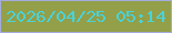 文字の大きさ：5、枠の色：a4acdc、背景の色：939f49、文字の色：4bd2d7 無料ブログパーツのブログ時計