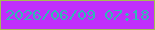 文字の大きさ：3、枠の色：a4bd52、背景の色：c02efb、文字の色：32b8b5 無料ブログパーツのブログ時計