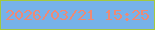 文字の大きさ：1、枠の色：a4c93e、背景の色：77b2e9、文字の色：ee8a75 無料ブログパーツのブログ時計