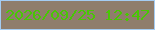 文字の大きさ：1、枠の色：a4ccf3、背景の色：8f7d6c、文字の色：48c704 無料ブログパーツのブログ時計