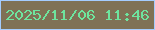 文字の大きさ：3、枠の色：a4ccfe、背景の色：7f7155、文字の色：6ee59e 無料ブログパーツのブログ時計