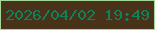 文字の大きさ：2、枠の色：a4d697、背景の色：48331a、文字の色：128058 無料ブログパーツのブログ時計