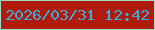 文字の大きさ：5、枠の色：a4dcc3、背景の色：af1b0d、文字の色：38acda 無料ブログパーツのブログ時計