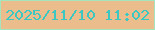 文字の大きさ：3、枠の色：a4e5bd、背景の色：ebbc8c、文字の色：3bc8c3 無料ブログパーツのブログ時計