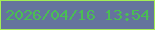 文字の大きさ：4、枠の色：a4ee55、背景の色：65749d、文字の色：4abe53 無料ブログパーツのブログ時計