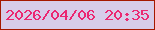 文字の大きさ：1、枠の色：a51800、背景の色：d7cce9、文字の色：eb2771 無料ブログパーツのブログ時計