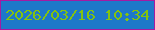 文字の大きさ：1、枠の色：a51aa2、背景の色：1e78c9、文字の色：83c30f 無料ブログパーツのブログ時計