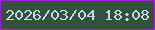 文字の大きさ：2、枠の色：a51ddc、背景の色：35513e、文字の色：c2d9e7 無料ブログパーツのブログ時計