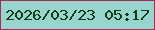 文字の大きさ：1、枠の色：a52f53、背景の色：98d5ce、文字の色：123c16 無料ブログパーツのブログ時計