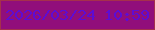 文字の大きさ：1、枠の色：a5304c、背景の色：910e7b、文字の色：5d0cd4 無料ブログパーツのブログ時計
