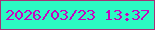 文字の大きさ：2、枠の色：a53276、背景の色：2bfac2、文字の色：c702bf 無料ブログパーツのブログ時計