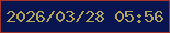 文字の大きさ：3、枠の色：a5352a、背景の色：091550、文字の色：b1a455 無料ブログパーツのブログ時計